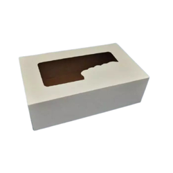 Pudełko na ciasta, ciastka z  oknem 25 x 15 x 8 (paczka 50 szt).