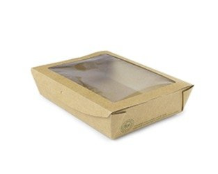 Pudełko z oknem PLA duże 18 x 13,5 x 4,5 (paczka 50 szt).