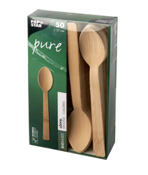 Łyżka z bambusa (paczka 50 szt).