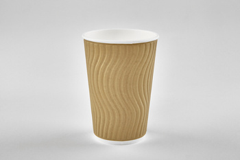 Kubek papierowy z podwójną ścianką i tłoczeniem poj. 200 ml (paczka 37 szt).