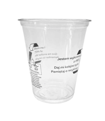 Kubek rPET SUP do napojów zimnych poj. 300 ml (paczka 50 szt).