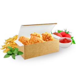 Pudełko kurczak duży 22 x 12 x 7,5 (paczka 100 szt).