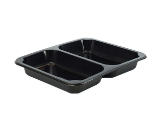 Pojemnik obiadowy do zgrzewu 2-dzielny 22,7 x 17,8 x 3 (paczka 50 szt).