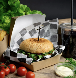 Pudełko na burgera, frytki 15 x 15 x 7,5 (paczka 200 szt).