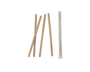 Mieszadełko drewniane 14 cm pojedynczo pakowane (karton 1000 szt).