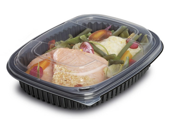 Pudełko obiadowe poj. 800 ml, pokrywka COVCOOK1000TP-B do kupienia oddzielnie (paczka 40 szt).