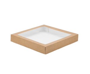 Sushi box z okienkiem - duży 32 x 32 x 5 (paczka 50 szt).