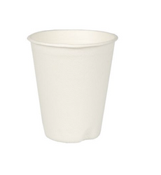 Kubek papierowy biały z trzciny cukrowej poj. 450 ml (paczka 25 szt).