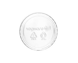 Pokrywka PLA do pojemnika okrągłego 60 - 120 ml (paczka 100 szt).