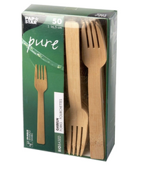 Widelec z bambusa (paczka 50 szt).