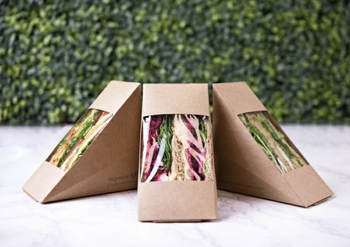 Opakowanie do kanapki podwójnej 65 mm (paczka 500 szt). 