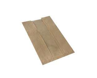 Torba fałdowa na pieczywo z oknem z PLA 30 x 16 x 6 (karton 1000 szt).