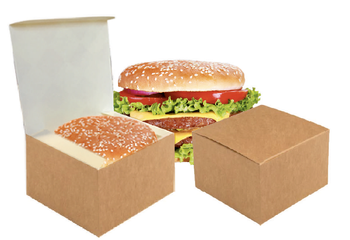 Burger duży 13,5 x 13,5 x 9,5 (paczka 100 szt).