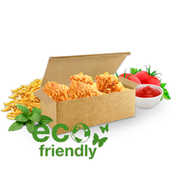 Pudełko kurczak duży 22 x 12 x 7,5 (paczka 100 szt).