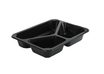 Pojemnik obiadowy do zgrzewu 3-dzielny 22,7 x 17,8 x 4 (paczka 50 szt).