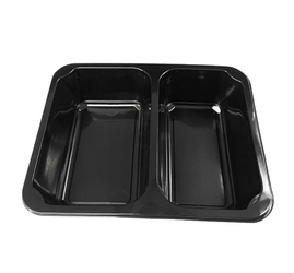 Pojemnik obiadowy do zgrzewu 2-dzielny 22,7 x 17,8 x 5 (paczka 50 szt).