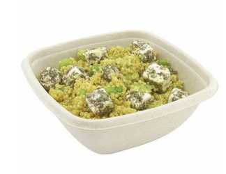 Miska kwadratowa z trzciny cukrowej poj. 375 ml (paczka 50 szt)