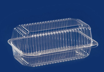 Pojemnik prostokątny ze zintegrowaną pokrywką 22,9 x 13,6 x 7,5 (paczka 50 szt)