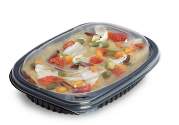 Pudełko obiadowe poj. 1250 ml, pokrywkę COVCOOK1250TP-B należy kupić oddzielnie (paczka 40 szt).