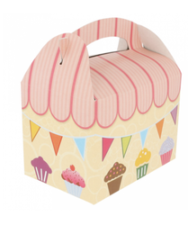 Pudełko z uchwytem  dla dziewczynki 17 x 16 x 10 (paczka 50 szt).