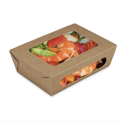 Pudełko papierowe z okienkiem poj. 1000 ml  20,4  x 14,2 x 6 (paczka 50 szt).