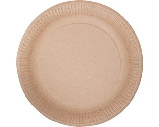 Talerz papierowy kraft śr. 23 cm (paczka 50 szt).