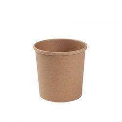 Pojemnik papierowy kraft na zupę poj. 350 ml (paczka 25 szt).