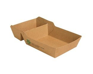 Pudełko na frytki  2 - cześciowe 15,5 x 8,5 x 3,5 (paczka 80 szt).