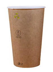 Kubek papierowy jednowarstwowy kraft poj. 400 ml (paleta 10.000 szt). CZAS REALIZACJI 14 DNI