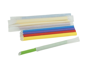 Słomka papierowa Bubble Tea średnica 12 mm (paczka 100 szt).