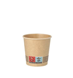 Kubek papierowy kraft poj. 100 ml (paczka 50 szt).