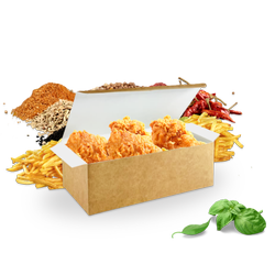 Pudełko kurczak mały 16 x 10 x 6 (paczka 100 szt).