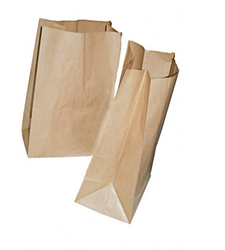 Torebka klockowa kraft 22 cm x 14 cm x 34 cm (karton 250 szt).