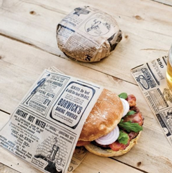 Torebka fałdowa płaska "Times" 16,5 x 16  (paczka 500 szt).