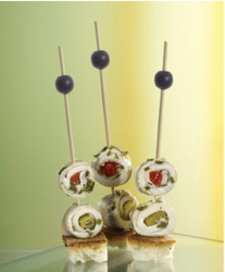 Patyczki fingerfood "Black Pearl" 12,5 cm (paczka 250 szt).