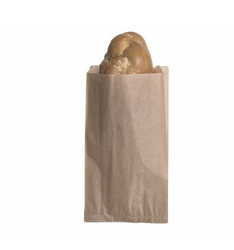 Torebka fałdowa szara "bagietka" 58 cm x 10 cm x  6 cm (karton 1000 szt).