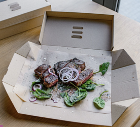 Pudełko na burgera, frytki , steaki XXL rozkładane 30 x 15 x 10 (paczka 100 szt).